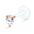 Pear Shaped Stone Labrets Push-in LA-191